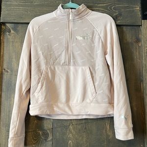 Pink Puma half zip sweatshirt *LIKE NEW*